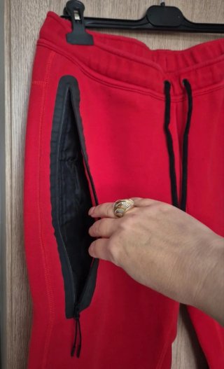 Pantalón Nike Tech Fleece Rojo Talla L