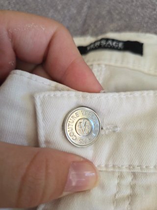 Pantalón Capri Blanco Versace Jeans Couture Talla