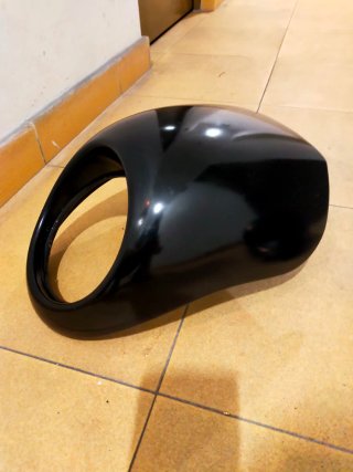 Cúpula y quilla Harley-Davidson negra