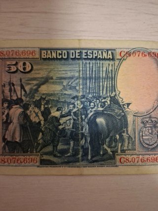 Billete 50 Pesetas Banco de España 1928
