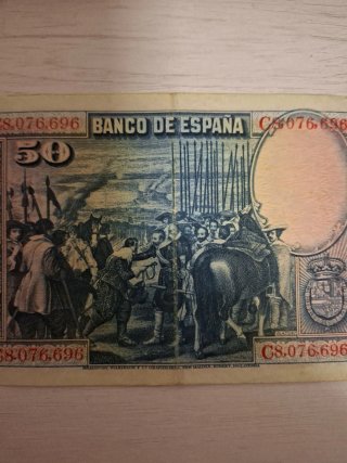 Billete 50 Pesetas Banco de España 1928