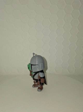 Figura Chibi Mandalorian y Baby Yoda