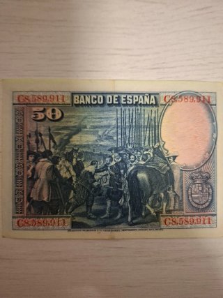 Billete 50 Pesetas Banco de España 1928