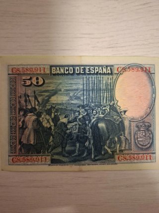 Billete 50 Pesetas Banco de España 1928