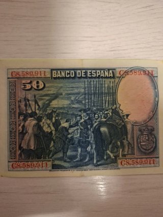 Billete 50 Pesetas Banco de España 1928