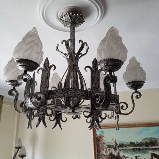 Lámparas de forja estilo clásico