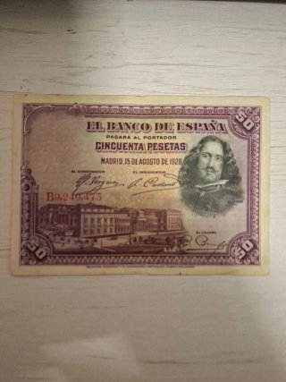 Billete 50 Pesetas Banco de España 1928