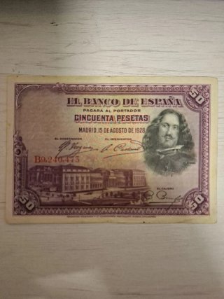 Billete 50 Pesetas Banco de España 1928