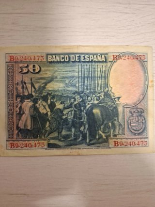 Billete 50 Pesetas Banco de España 1928