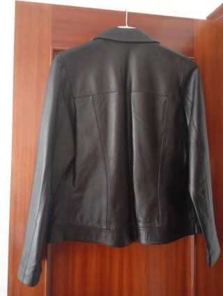 Chaqueta de cuero negra Talla XL