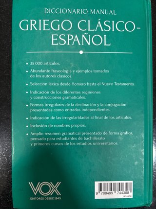Diccionario Griego Clasico Español
