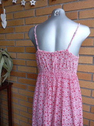 Vestido largo estampado floral