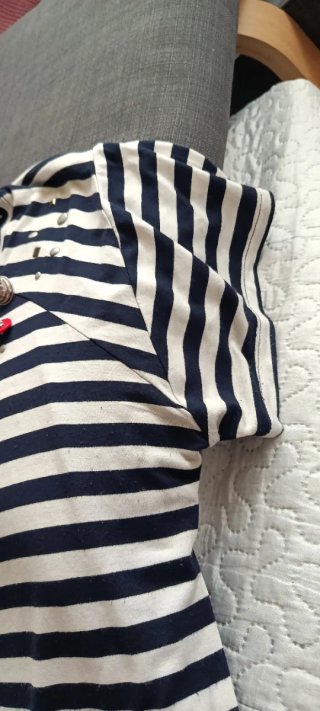 Camiseta marinera rayas azul y blanco
