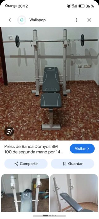 Banco de pesas Domyos BM 100
