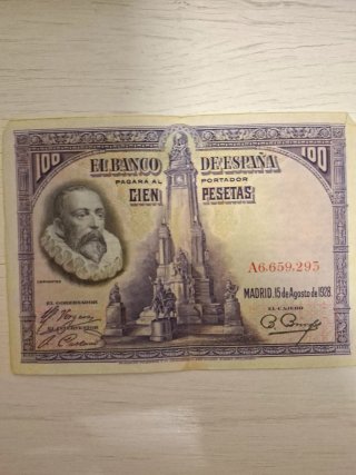 Billete 100 Pesetas Banco de España 1928