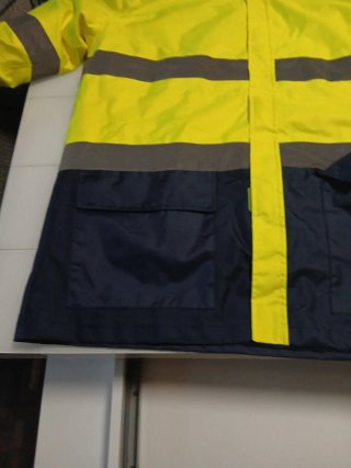 Chubasquero impermeable alta visibilidad