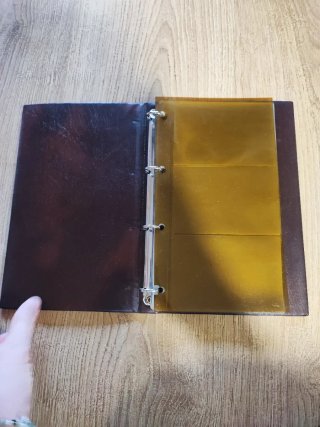 Cuaderno Tarjetero Marrón