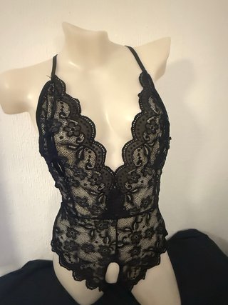 Lencería sexy encaje negro talla Xl