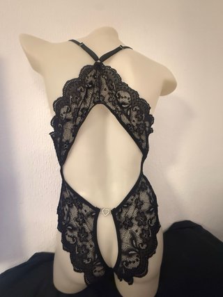 Lencería sexy encaje negro talla Xl