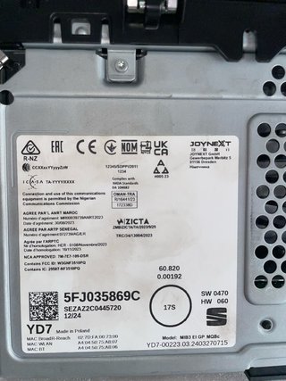 Pantalla Multimedia Seat Ibiza 2024 Original