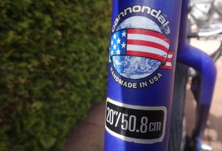 Bicicleta Cannondale Montaña/Urbana Azul