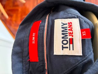 Camisa Tommy Jeans Slim Fit Azul Marino Talla XS