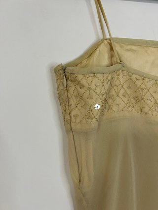 Max Mara Abito Seta Beige S/M