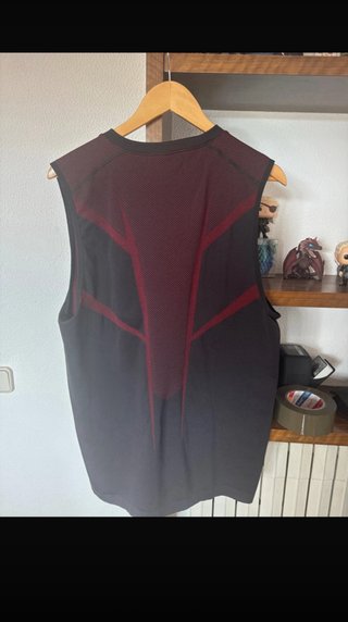 Camiseta sin mangas Gymshark Onyx Negra Roja