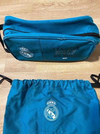Zapatillero y Bolsa Real Madrid