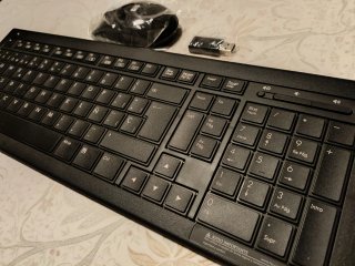 Teclado y ratón HP inalámbrico negro nuevos