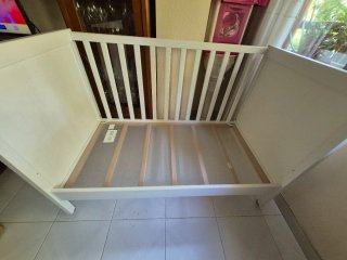 Cuna blanca de madera IKEA