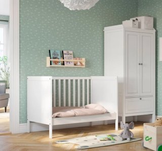 Cuna blanca de madera IKEA