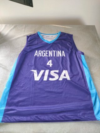 Camiseta Básquet Argentina La Peña Talle xl