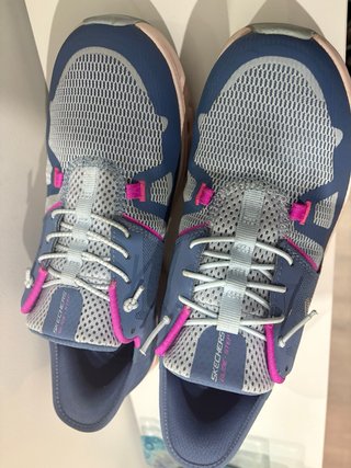 Zapatillas Skechers Mujer Azul/Rosa talla 38