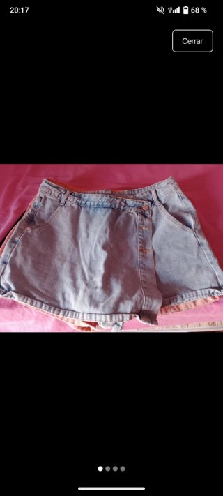 Pack de 4 faldas/pantalon vaqueras.