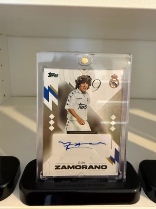 Iván Zamorano Topps Autografiada Real Madrid
