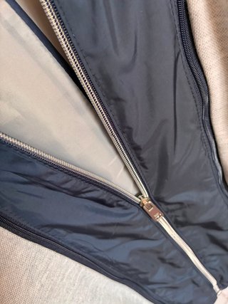 Blazer Zara Man Gris con Capucha Azul Talla M