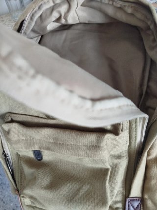 Mochila CATAI de lona color camel