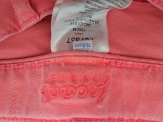 Pantalón Jacadi Talla 14 Coral