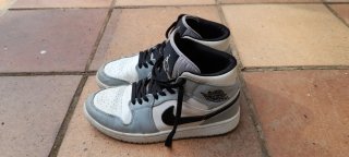 Zapatillas Nike Air Jordan Mid Gris Blanco