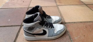 Zapatillas Nike Air Jordan Mid Gris Blanco