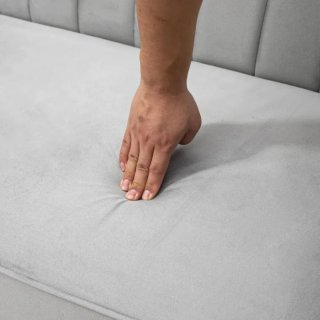 Sofá Cama Gris Terciopelo