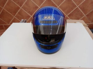 Casco Moto Azul Talla M 57-58
