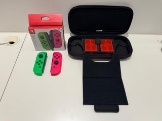 Nintendo Switch + 2 mandos + estuche + tarjeta 128