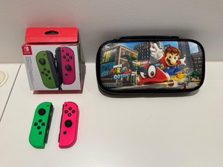 Nintendo Switch + 2 mandos + estuche + tarjeta 128