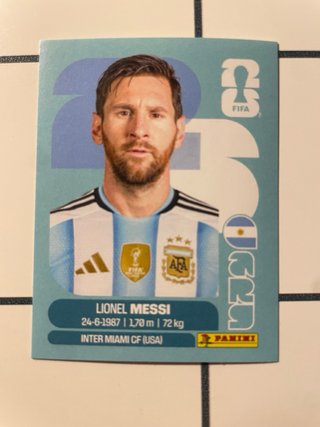 Cromos Mundial FIFA Vinícius, Messi, Haaland