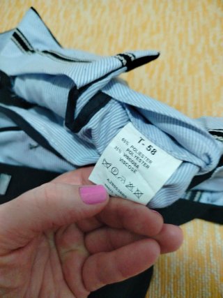Pantalón de vestir hombre talla 58 negro
