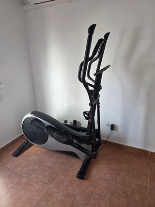 Bicicleta Elíptica Gris y Negra