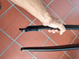 Horquilla rígida de carbono para bicicleta
