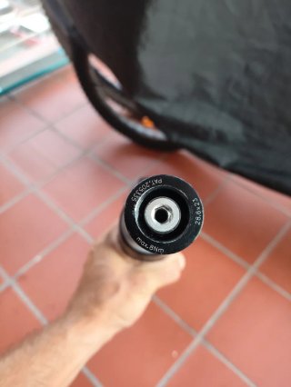 Horquilla rígida de carbono para bicicleta